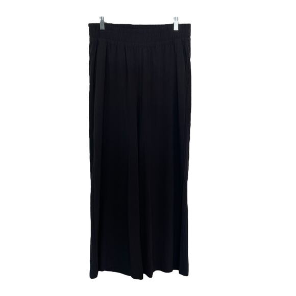 Vuori Villa Wideleg Relaxed Fit Pants Black Lightweight Womens Size Large - Picture 7 of 15